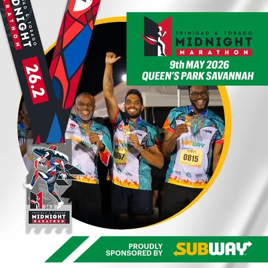 SUBWAY, the official training restaurant of athletes everywhere, is a proud sponsor of the TRINIDAD & TOBAGO MIDNIGHT MARATHON AND RELAY
