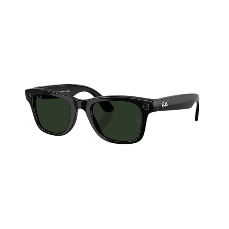 Óculos de Sol Ray-Ban Meta Wayfarer Gen 2 RW4012 Preto Brilhante / Transitions Verde Grafite 50 Unissex