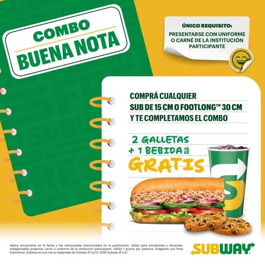 📢¡Atención estudiantes! 📚✨¡Arrancá la semana con una súper promo! Si sos parte de estos centros educativos, esta PROMO es para vos 😎