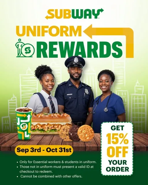 Show Your Uniform. Get Rewarded. 🥳