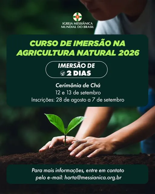 Já estão abertas as inscrições para a Imersão de Dois Dias em Agricultura Natural no Solo Sagrado de Guarapiranga.