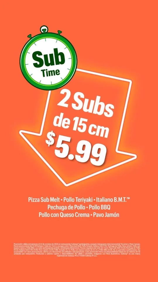 ¡Llegó el Sub Time que estabas esperando!
