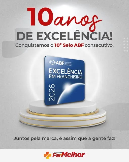 10 ANOS CONSECUTIVOS DE EXCELÊNCIA! 🏆