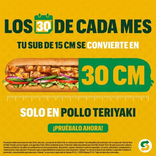 ¡El doble de Pollo Teriyaki, el doble de antojo!