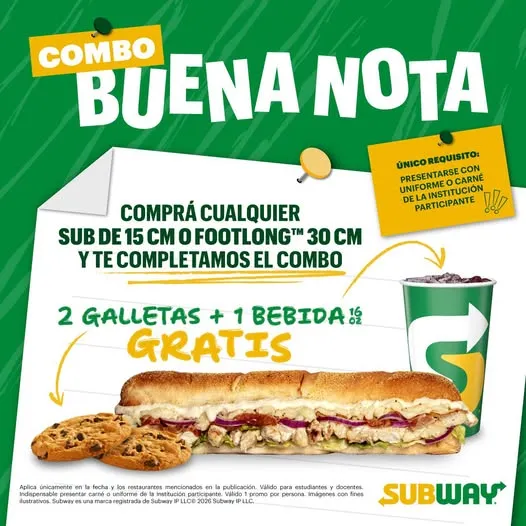 📣¡Atención estudiantes!📚✨¡Arrancá la semana con una súper promo! Si sos parte de estos centros educativos, esta PROMO es para vos💯