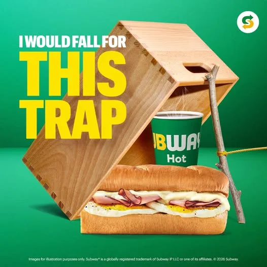 Make this morning a Subway morning! ☀️ We serve breakfast from 7am - 11am!