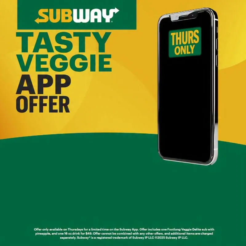 📣 Try this “Tasty Veggie App Offer”